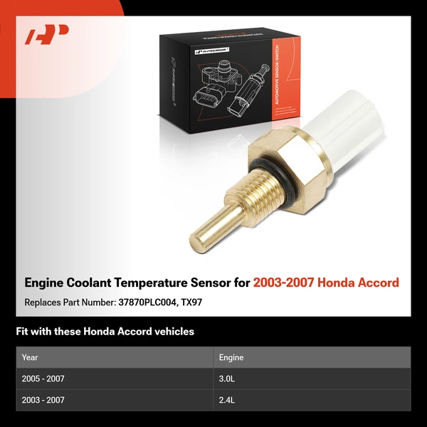 Engine Coolant Temperature Sensor for 2003-2007 Honda Accord