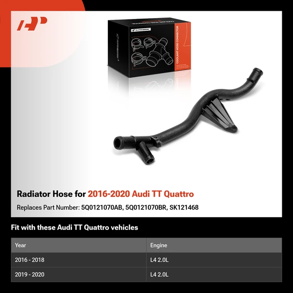 Radiator Hose for 2016-2020 Audi TT Quattro