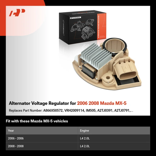 Alternator Voltage Regulator for 2006 2008 Mazda MX-5