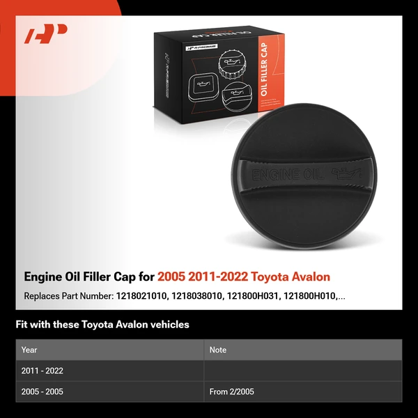 Engine Oil Filler Cap for 2005 2011-2022 Toyota Avalon