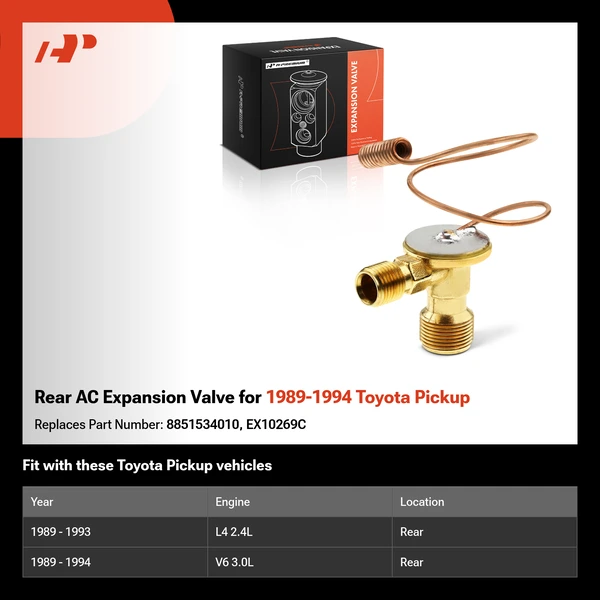 Rear AC Expansion Valve for 1989-1994 Toyota Pickup