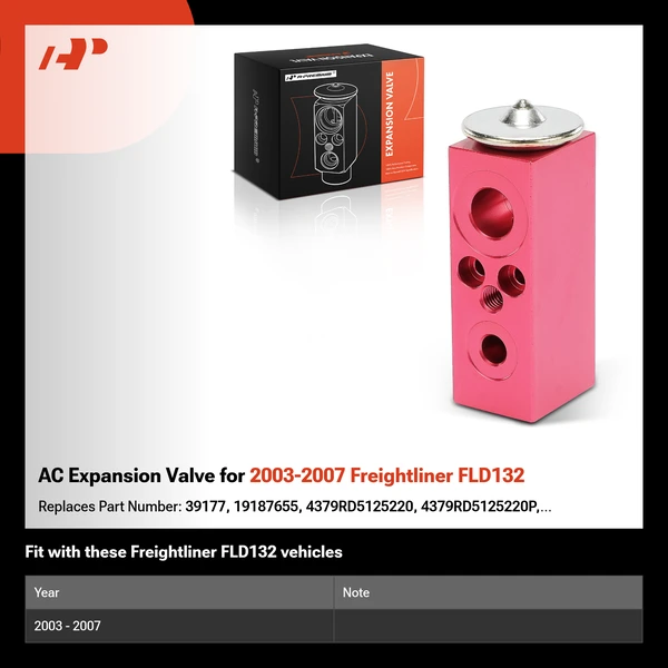 AC Expansion Valve for 2003-2007 Freightliner FLD132