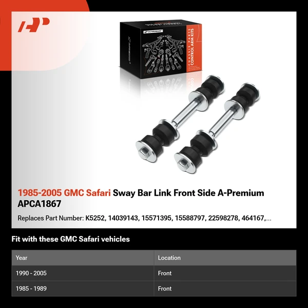 1985-2005 GMC Safari Sway Bar Link Front Side A-Premium APCA1867