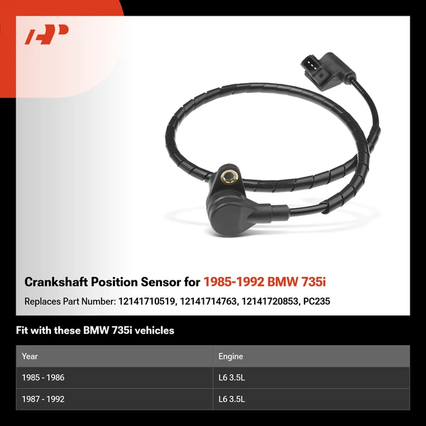 Crankshaft Position Sensor for 1985-1992 BMW 735i