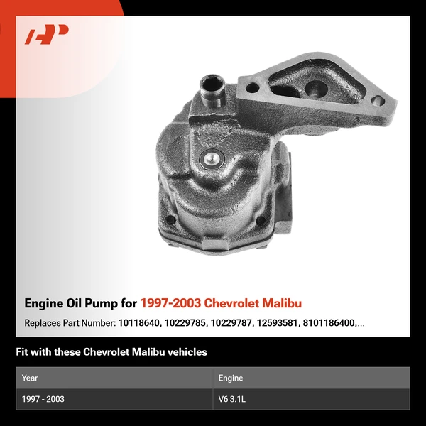Engine Oil Pump for 1997-2003 Chevrolet Malibu