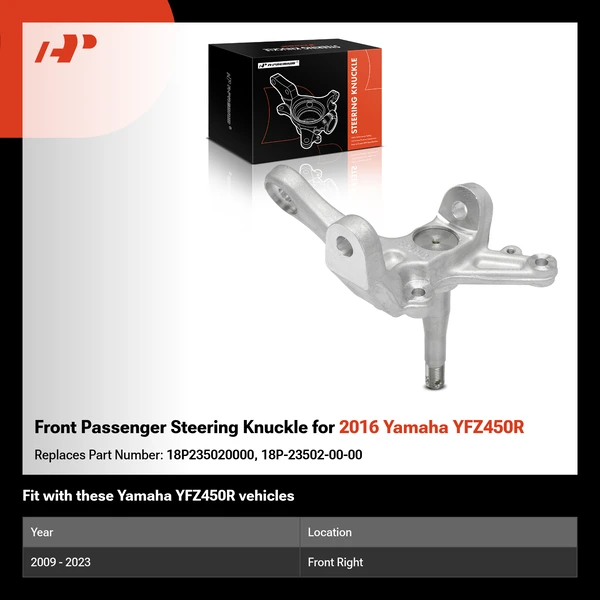 Front Passenger Steering Knuckle for 2016 Yamaha YFZ450R