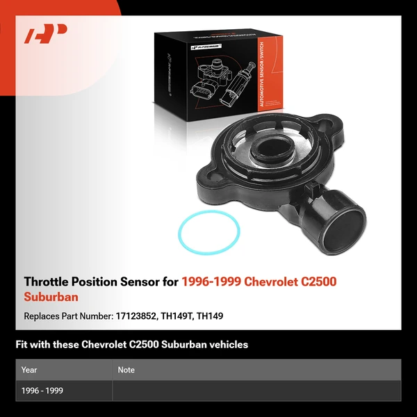 Throttle Position Sensor for 1996-1999 Chevrolet C2500 Suburban