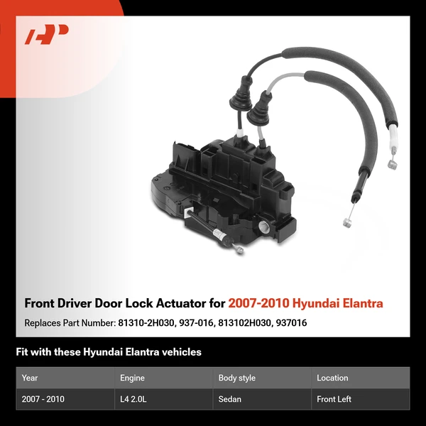Front Driver Door Lock Actuator for 2007-2010 Hyundai Elantra