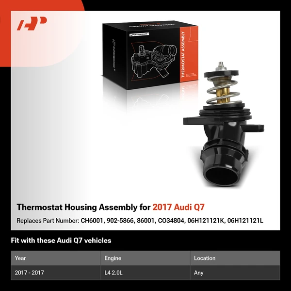 Thermostat Housing Assembly for 2017 Audi Q7