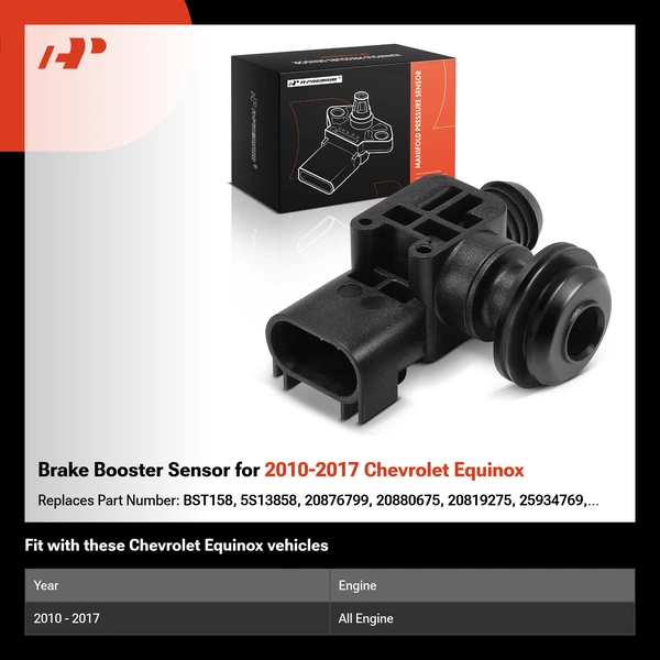 Brake Booster Sensor for 2010-2017 Chevrolet Equinox