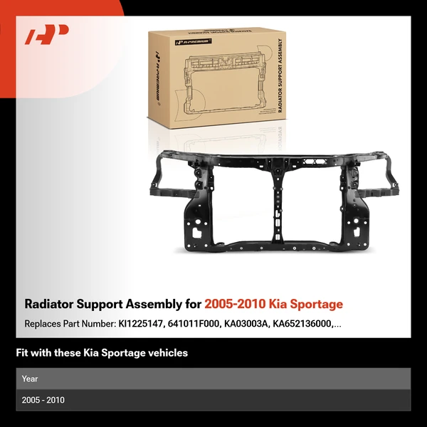 Radiator Support Assembly for 2005-2010 Kia Sportage