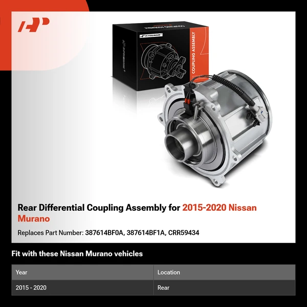 Rear Differential Coupling Assembly for 2015-2020 Nissan Murano