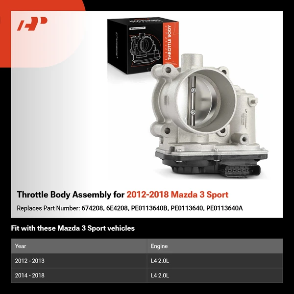 Throttle Body Assembly for 2012-2018 Mazda 3 Sport