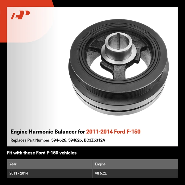 Engine Harmonic Balancer for 2011-2014 Ford F-150