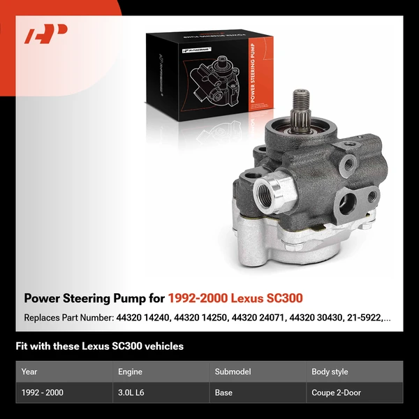 Power Steering Pump for 1992-2000 Lexus SC300