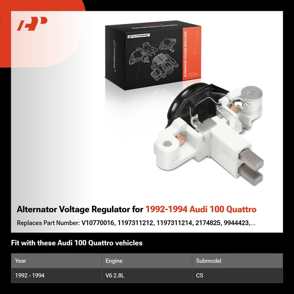 Alternator Voltage Regulator for 1992-1994 Audi 100 Quattro