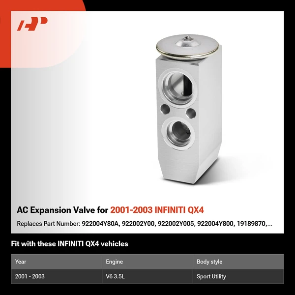 AC Expansion Valve for 2001-2003 INFINITI QX4