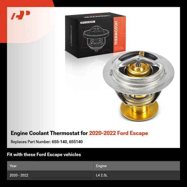 Engine Coolant Thermostat for 2020-2022 Ford Escape