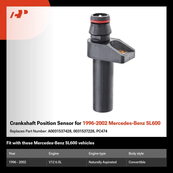 Crankshaft Position Sensor for 1996-2002 Mercedes-Benz SL600