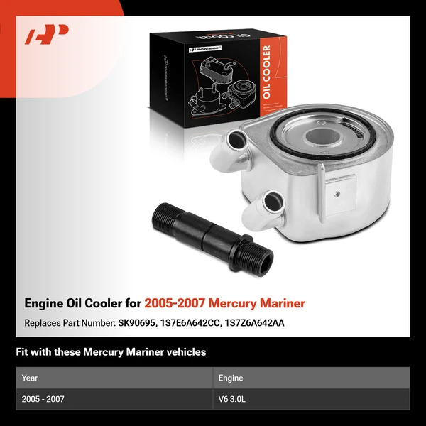 Engine Oil Cooler for 2005-2007 Mercury Mariner