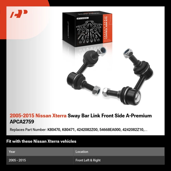 2005-2015 Nissan Xterra Sway Bar Link Front Side A-Premium APCA2759