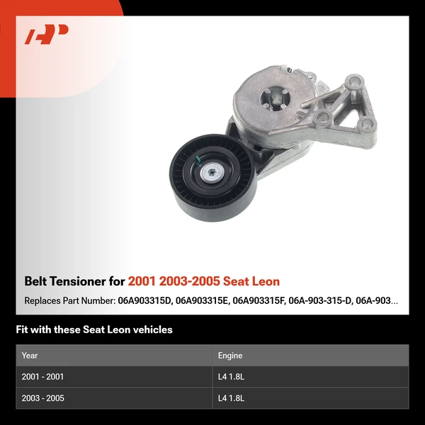 Belt Tensioner for 2001 2003-2005 Seat Leon
