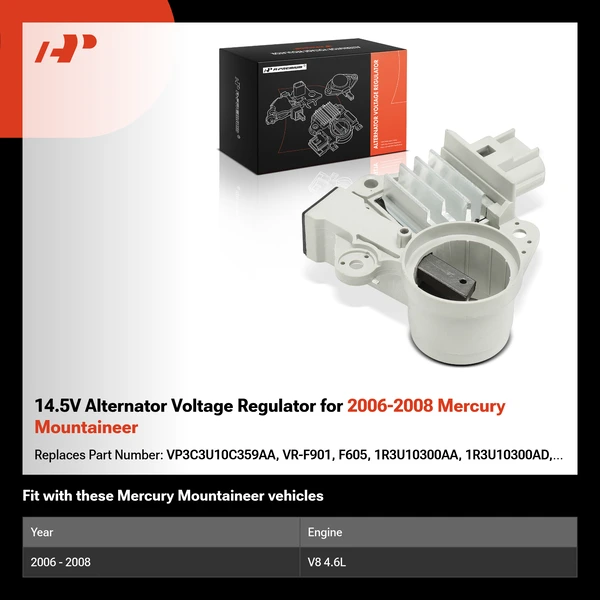 14.5V Alternator Voltage Regulator for 2006-2008 Mercury Mountaineer