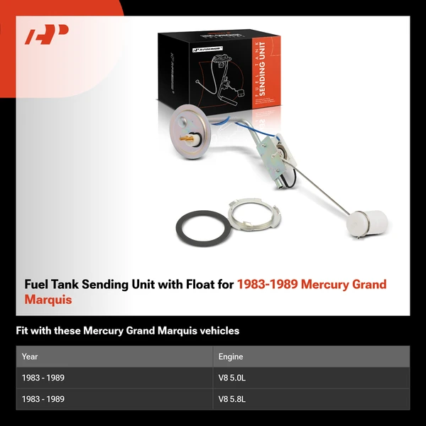 Fuel Tank Sending Unit with Float for 1983-1989 Mercury Grand Marquis