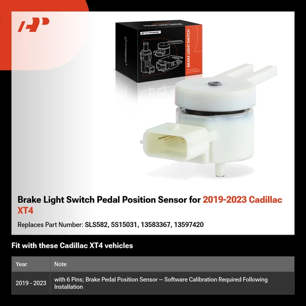 Brake Light Switch Pedal Position Sensor for 2019-2023 Cadillac XT4