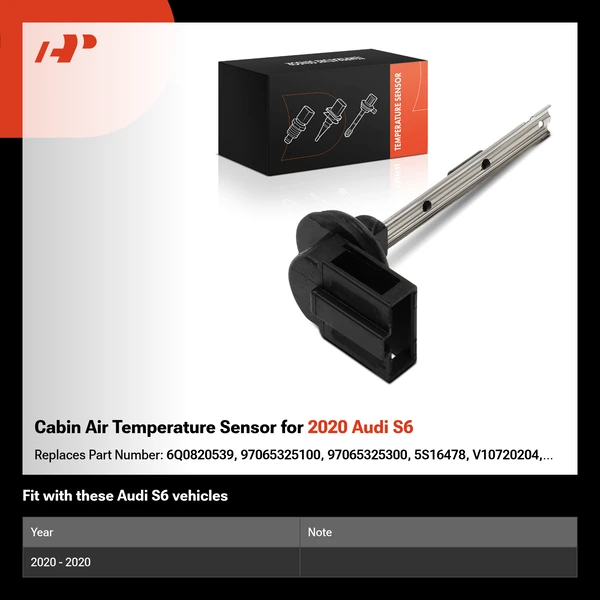 Cabin Air Temperature Sensor for 2020 Audi S6