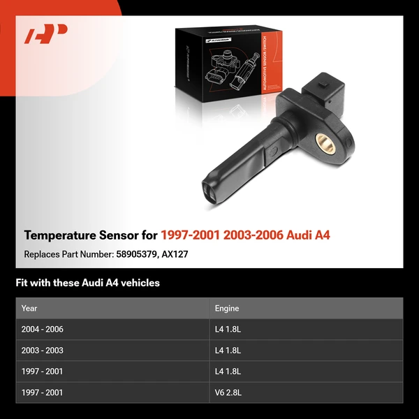 Temperature Sensor for 1997-2001 2003-2006 Audi A4