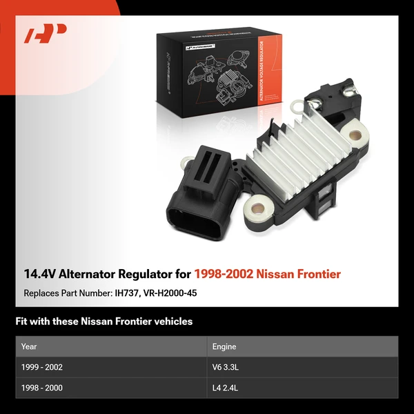 14.4V Alternator Regulator for 1998-2002 Nissan Frontier
