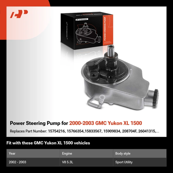 Power Steering Pump for 2000-2003 GMC Yukon XL 1500