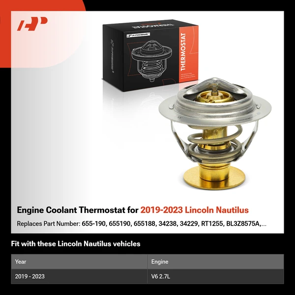 Engine Coolant Thermostat for 2019-2023 Lincoln Nautilus