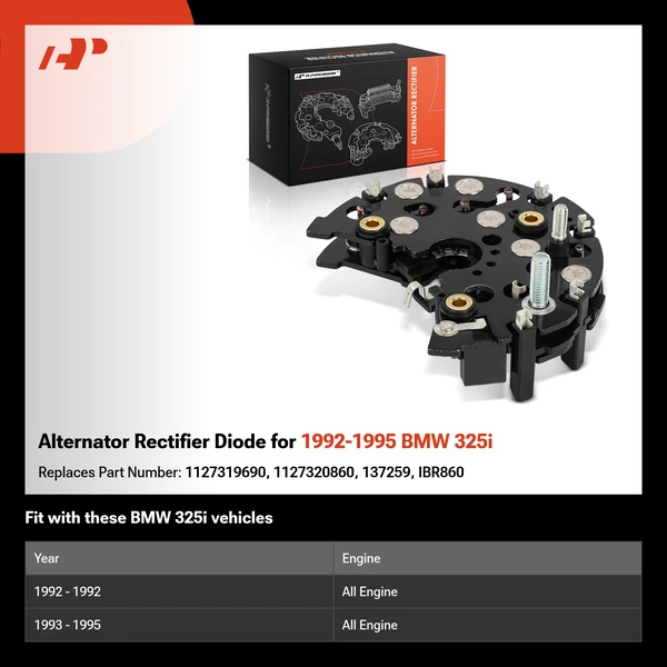 Alternator Rectifier Diode for 1992-1995 BMW 325i