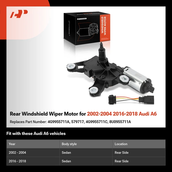 Rear Windshield Wiper Motor for 2002-2004 2016-2018 Audi A6