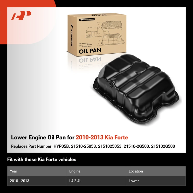 Lower Engine Oil Pan for 2010-2013 Kia Forte