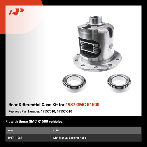 Rear Differential Case Kit for 1987 GMC R1500
