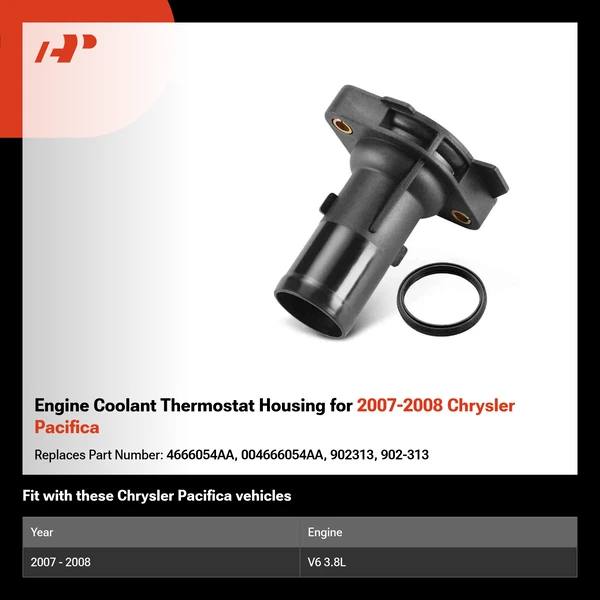 Engine Coolant Thermostat Housing for 2007-2008 Chrysler Pacifica