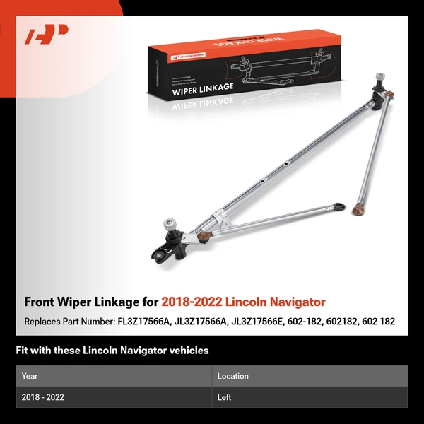 Front Wiper Linkage for 2018-2022 Lincoln Navigator