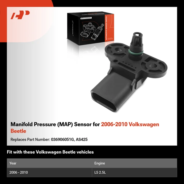 Manifold Pressure (MAP) Sensor for 2006-2010 Volkswagen Beetle