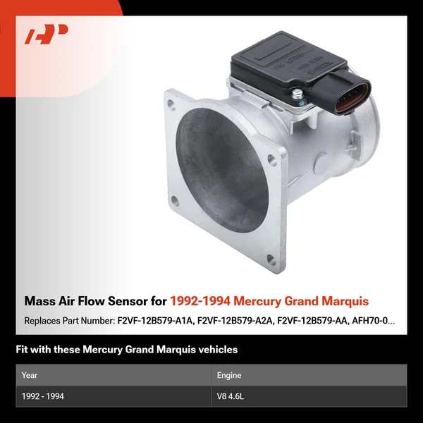 Mass Air Flow Sensor for 1992-1994 Mercury Grand Marquis