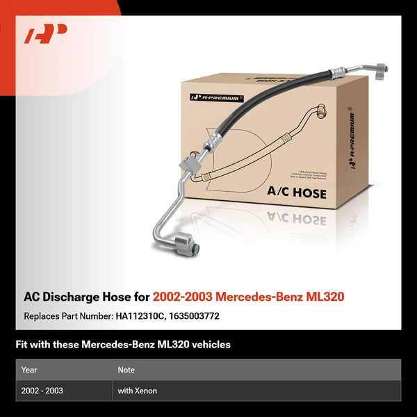AC Discharge Hose for 2002-2003 Mercedes-Benz ML320