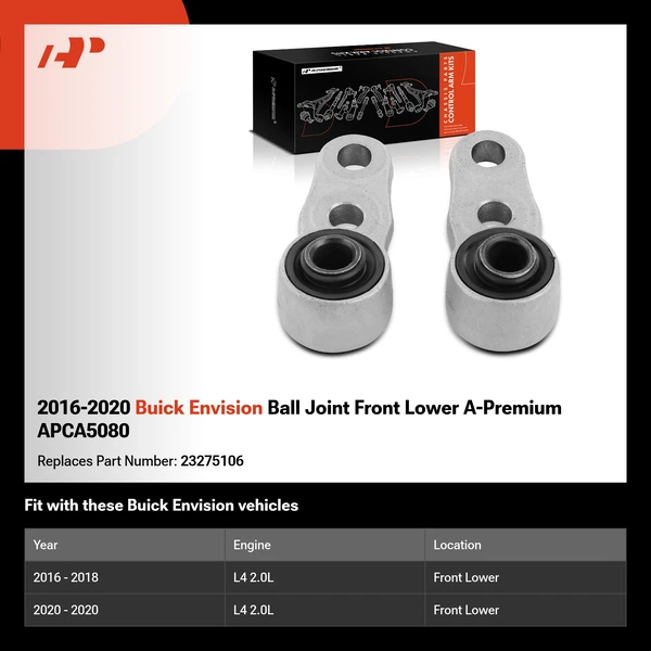 2016-2020 Buick Envision Ball Joint Front Lower A-Premium APCA5080