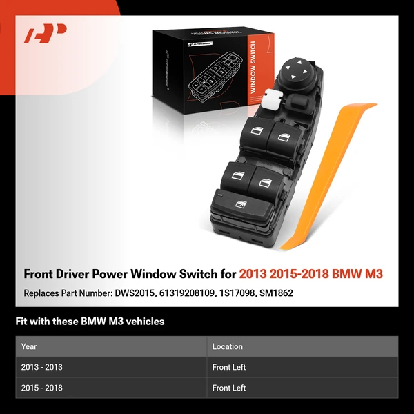 Front Driver Power Window Switch for 2013 2015-2018 BMW M3