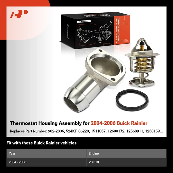 Thermostat Housing Assembly for 2004-2006 Buick Rainier