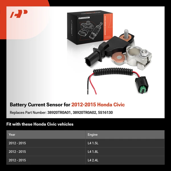 Battery Current Sensor for 2012-2015 Honda Civic
