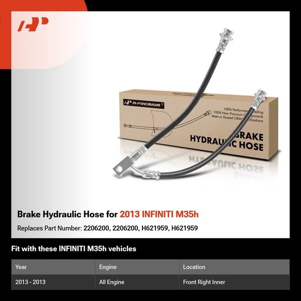 Brake Hydraulic Hose for 2013 INFINITI M35h
