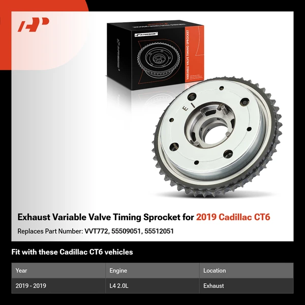 Exhaust Variable Valve Timing Sprocket for 2019 Cadillac CT6