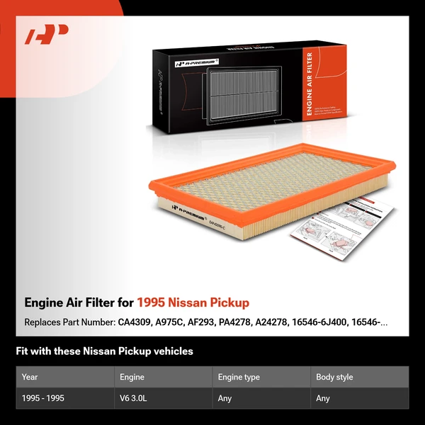 Engine Air Filter for 1995 Nissan Pickup